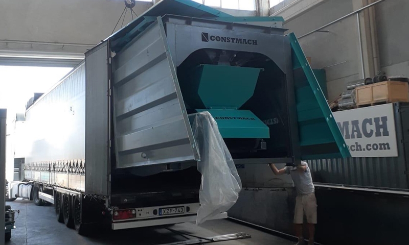 Стационарный бетонный завод CONSTMACH 60 м³/ч отгружен для нашего клиента в Венгрии.