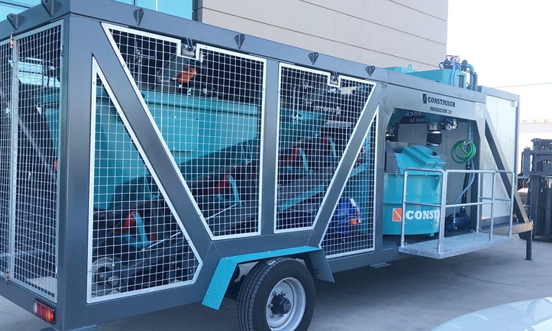 CONSTMACH MOBICOM 30, мобильная и компактная бетонная установка, отправлена нашему клиенту в Словакию.