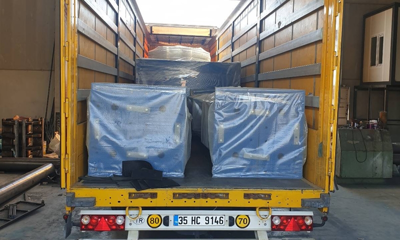 2 sets 1000 tonnes capacity cement silos are shipped for our customer in Holland!