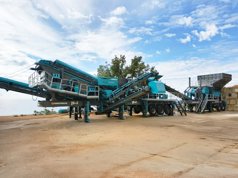 CONSTMACH a installé avec succès l’usine mobile de concassage JS-2 en Albanie !