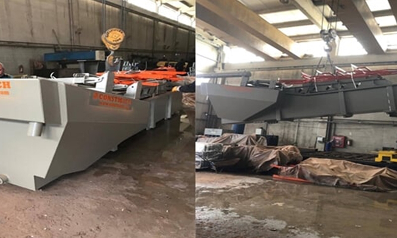 CONSTMACH CSW-5050 sand washing screw is shipped for our customer in Spain!
