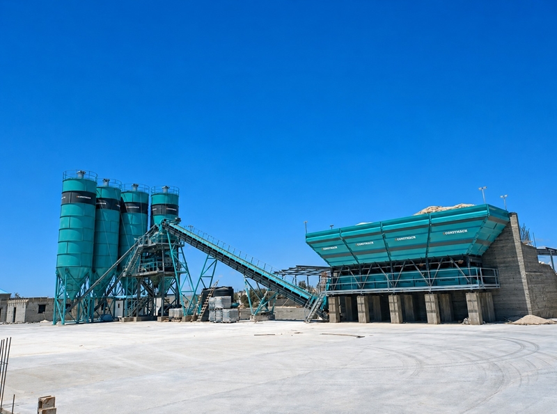 CONSTMACH renforce sa présence en Libye avec l’installation d’une centrale à béton fixe de 120 m³/h !