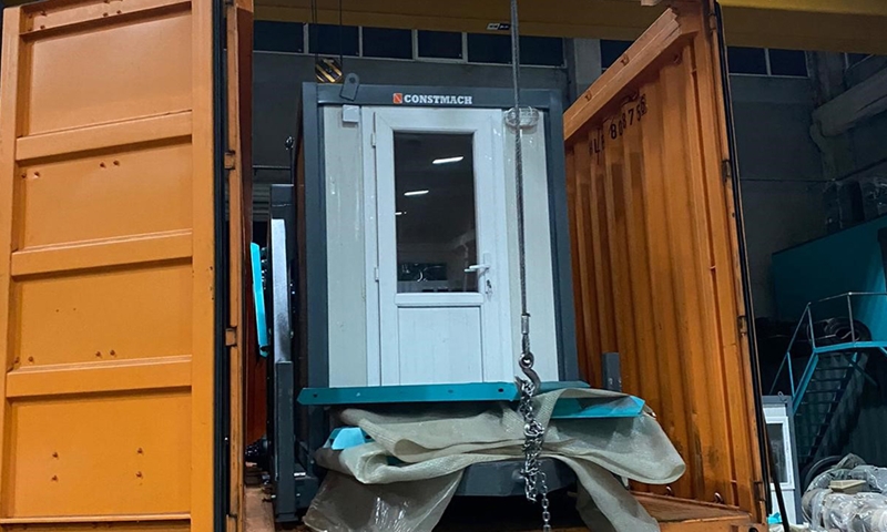 CONSTMACH MOBICOM 30, Mobile & Compact Concrete batching plant is shipped for our customer in Burkina Faso