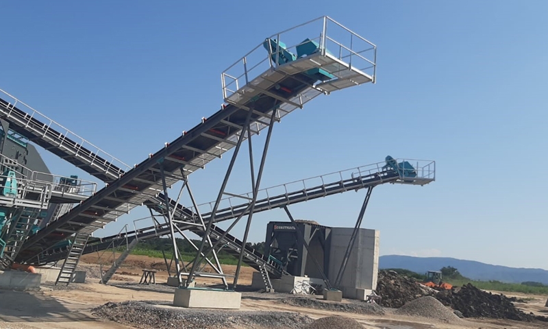 CONSTMACH 250 tph capacity fixed screening and washing plant is taken into operation for our customer in Serbia