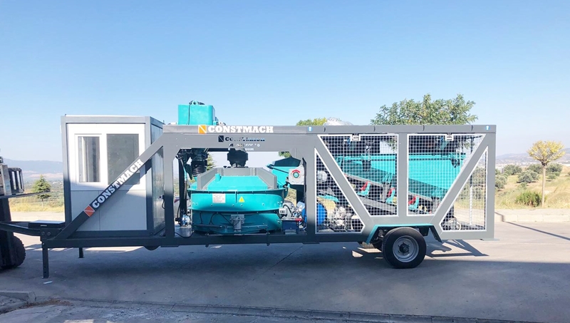 Se envía CONSTMACH MOBICOM 30, planta mezcladora de concreto móvil y compacta para nuestro cliente en Camerún
