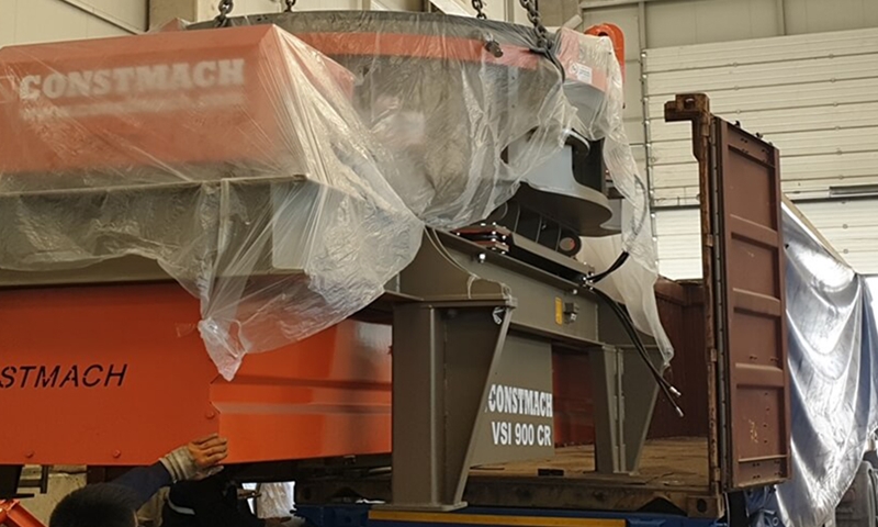 The second cooperation in North America! CONSTMACH VSI 900 CR VSI Crusher is shipped for our customer in Mexicos