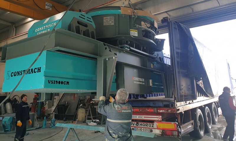 Le concasseur à percussion à axe vertical CONSTMACH VSI-900-CR est expédié pour notre client au Maroc !