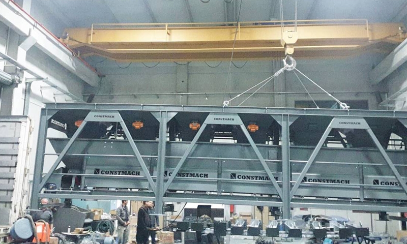 La centrale à béton de type stationnaire CONSTMACH STATIONARY 60 est expédiée pour notre client en SERBIE
