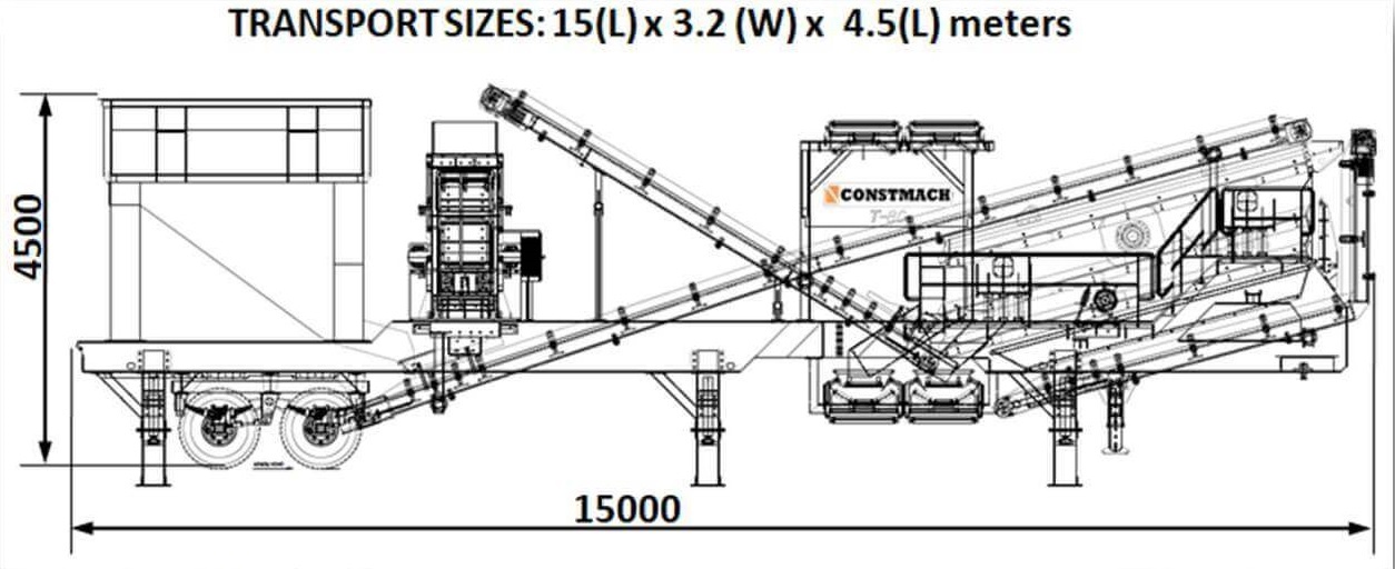 T-120 Mobile Sand Making Plant Transport