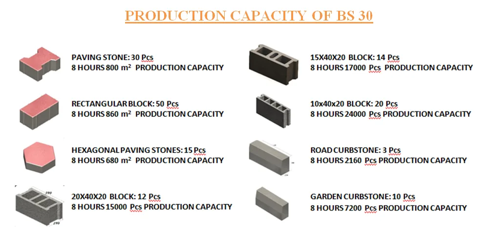 BS-30 macchina per blocchi e autobloccanti