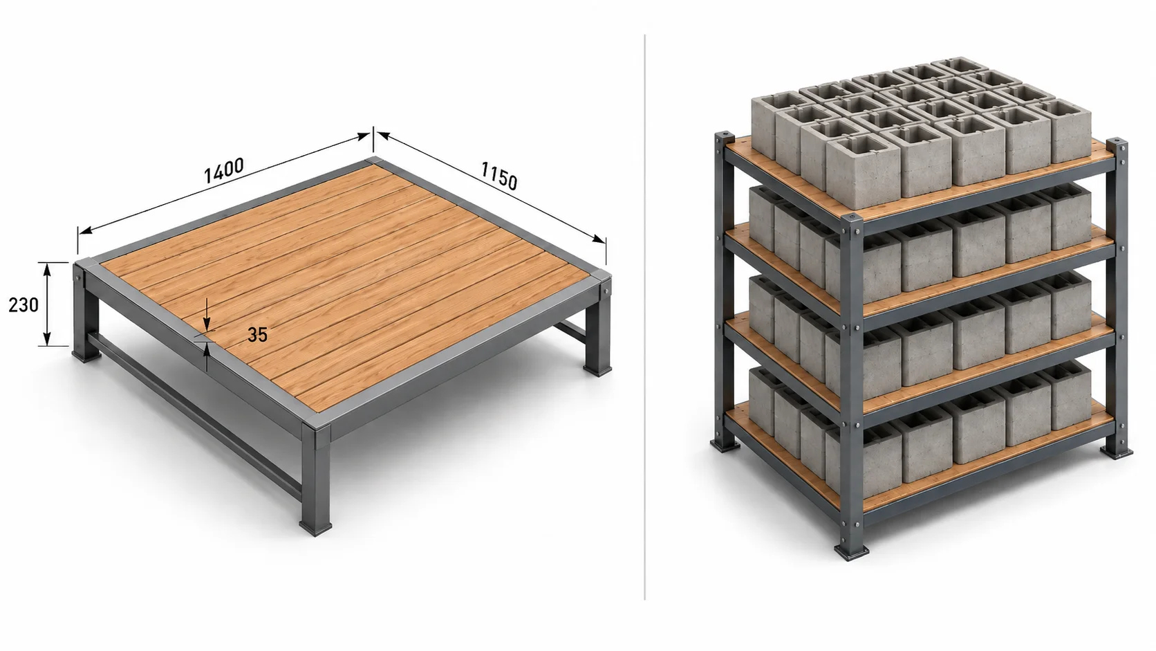 bs 20 concrete block makings