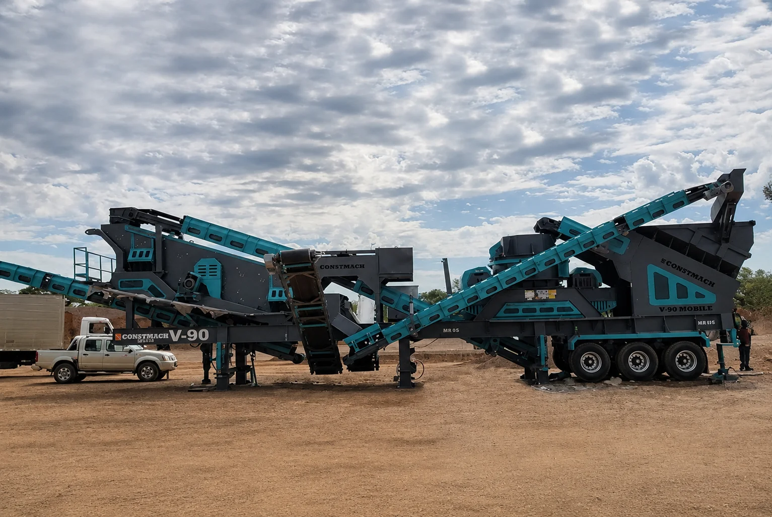CONSTMACH V-90 Mobile Crushing Plant Successfully Commissioned in Angola