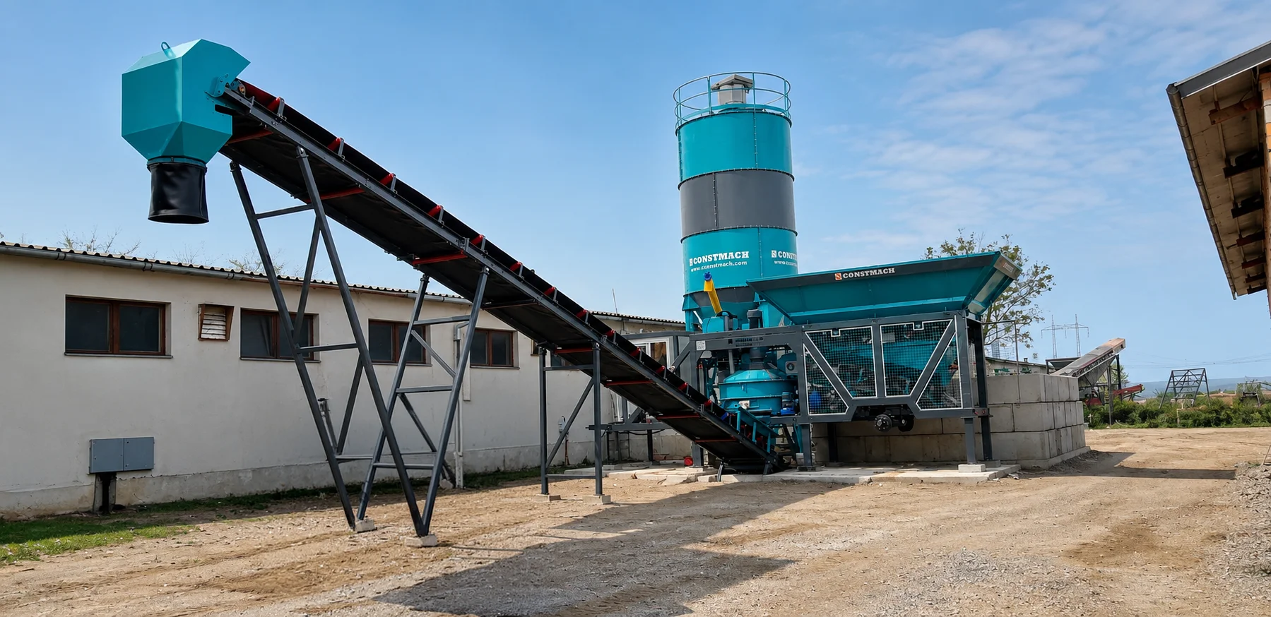 MOBICOM 30 / Betonmischanlage — Slovakia Installationsreferenz
