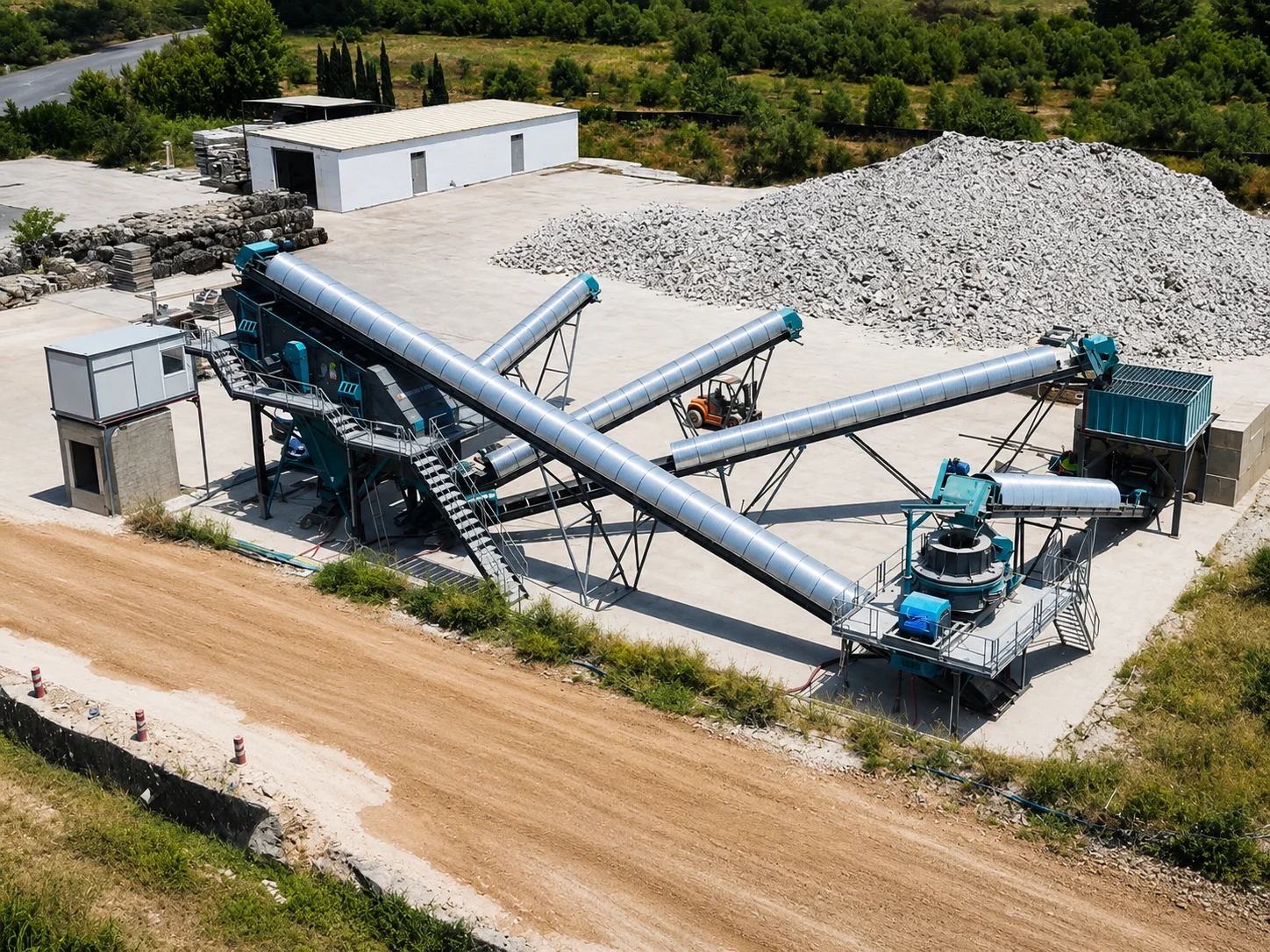 Recycling-Brechanlage mit VSI Spain