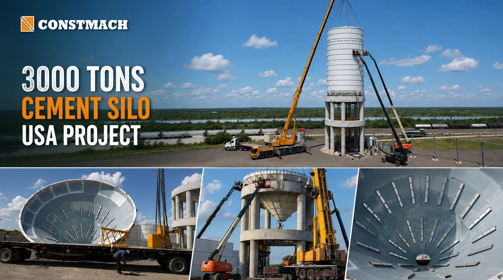 3000-Tons Cement Silo Project Taking Shape in the USA