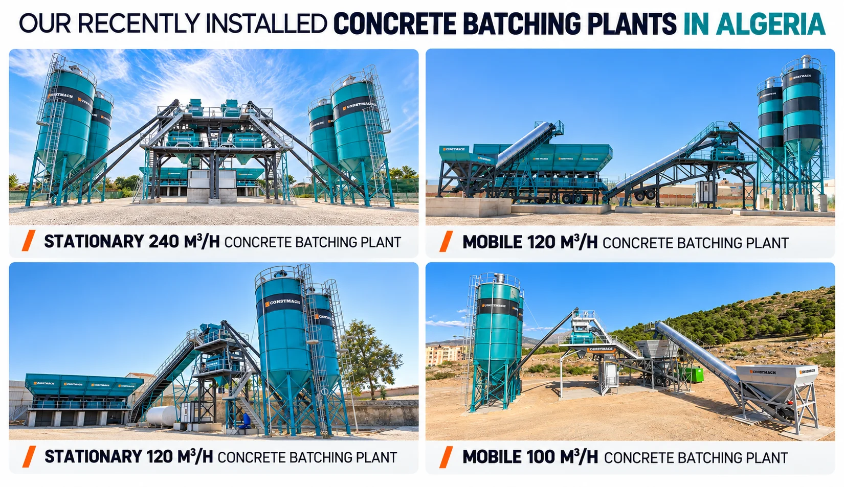 A Growing Success Story in Algeria: Nearly 20 CONSTMACH Concrete Plants Installed
