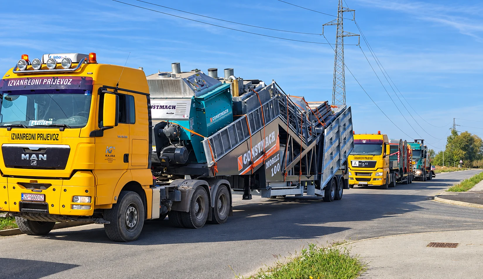Croatia Welcomes  CONSTMACH Mobile 100 Concrete Batching Plant