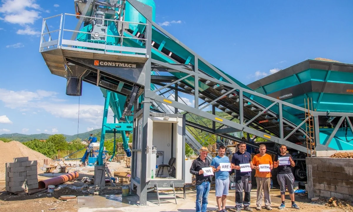 CONSTMACH Mobile 30 Concrete Batching Plant Commissioned in Serbia