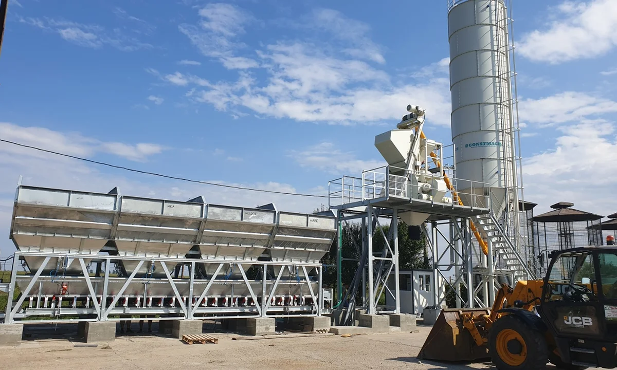 CONSTMACH Compact 60 Concrete Batching Plant Commissioned in Romania