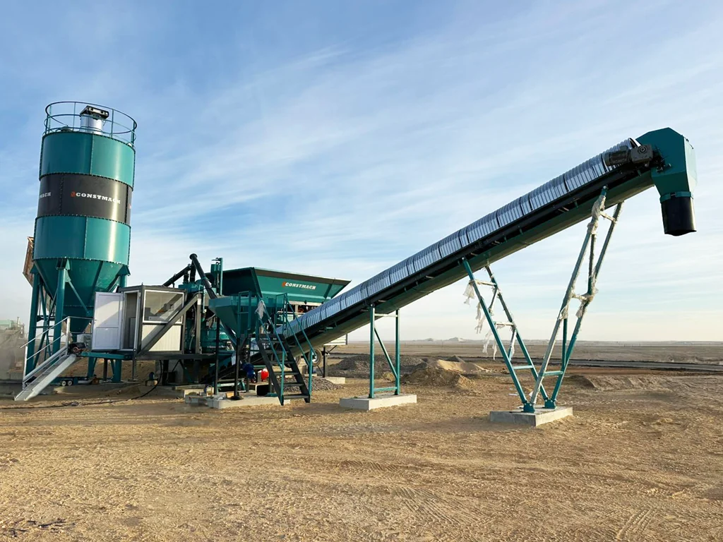 Mobicom 30 Concrete Batching Plant Installed in Libya