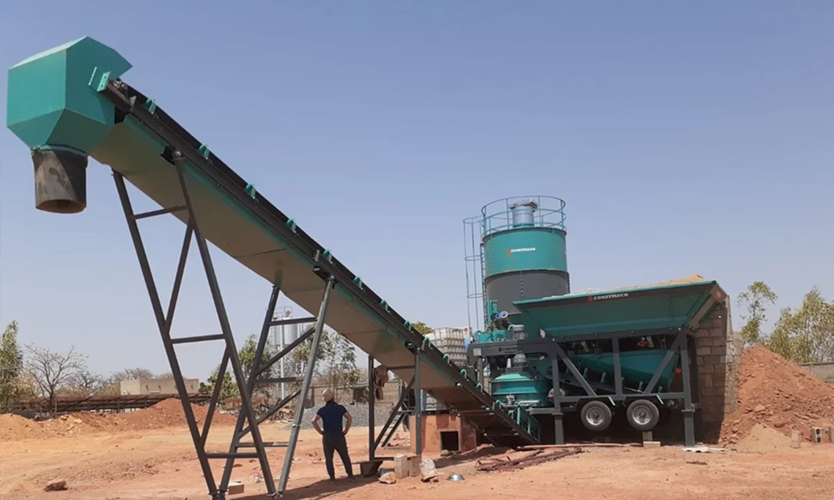 Mobicom 30 Mobile Concrete Batching Plant Commissioned in Burkina Faso