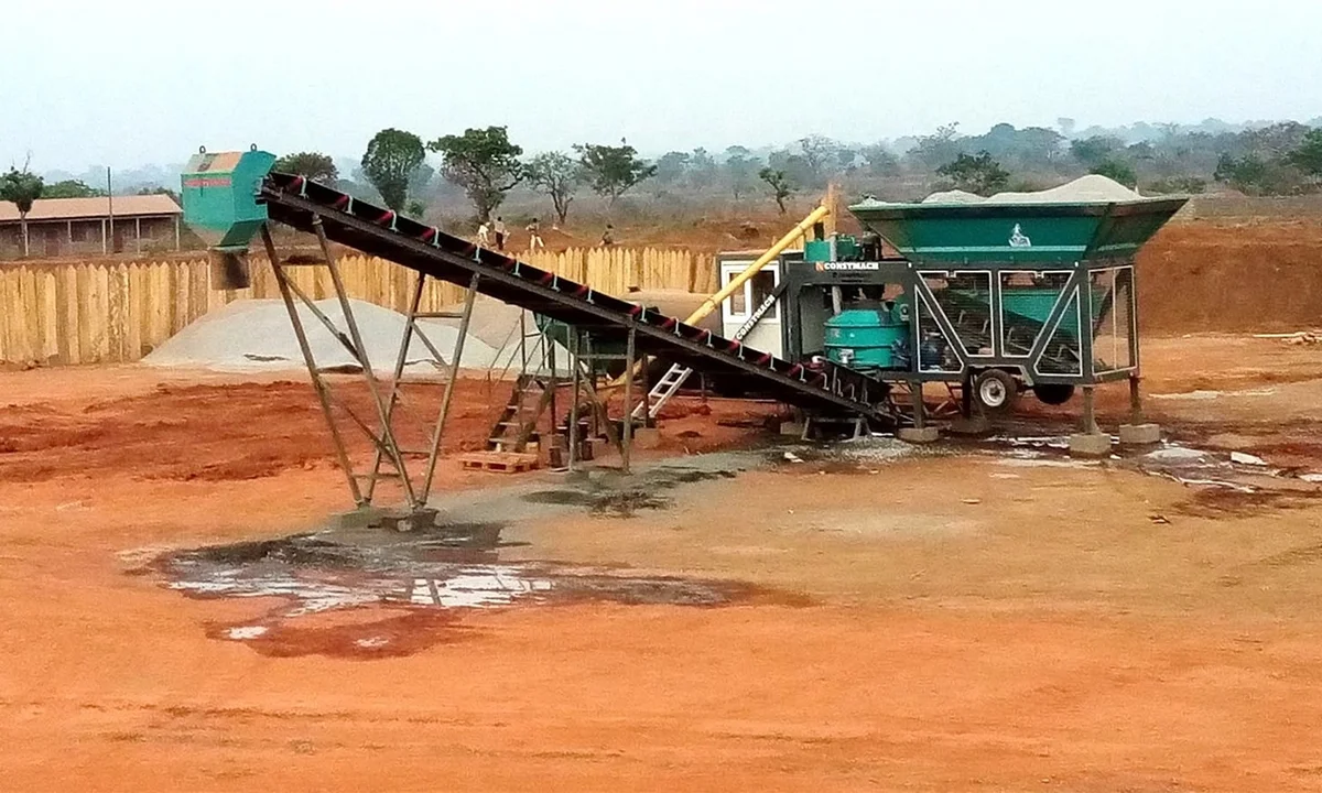 CONSTMACH Mobicom 30 Mobile Compact Concrete Batching Plant Commissioned in Cameroon