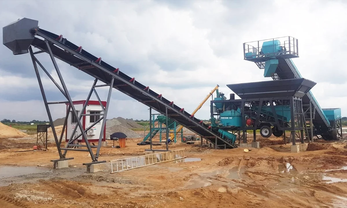 CONSTMACH Mobicom 30 Mobile Concrete Batching Plant Commissioned in Nigeria