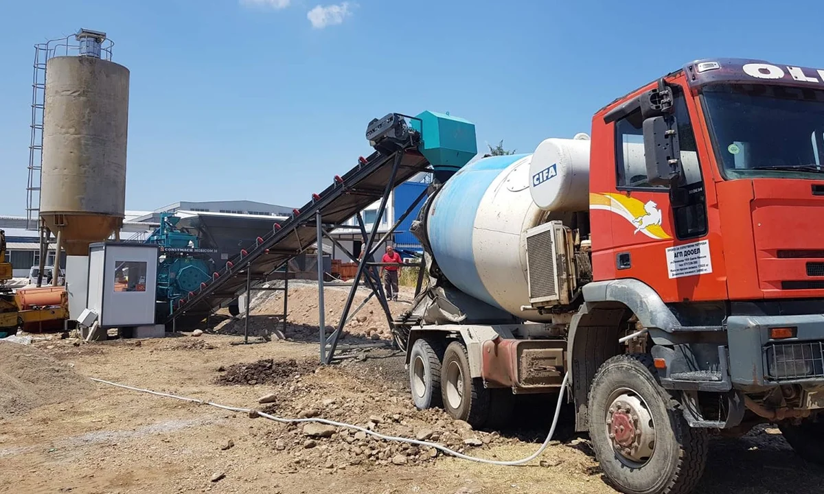 CONSTMACH Mobicom 30 Mobile Concrete Batching Plant Commissioned in North Macedonia