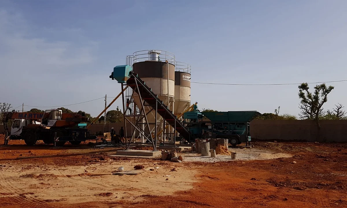 CONSTMACH Mobicom 30 Concrete Batching Plant Commissioned in Senegal