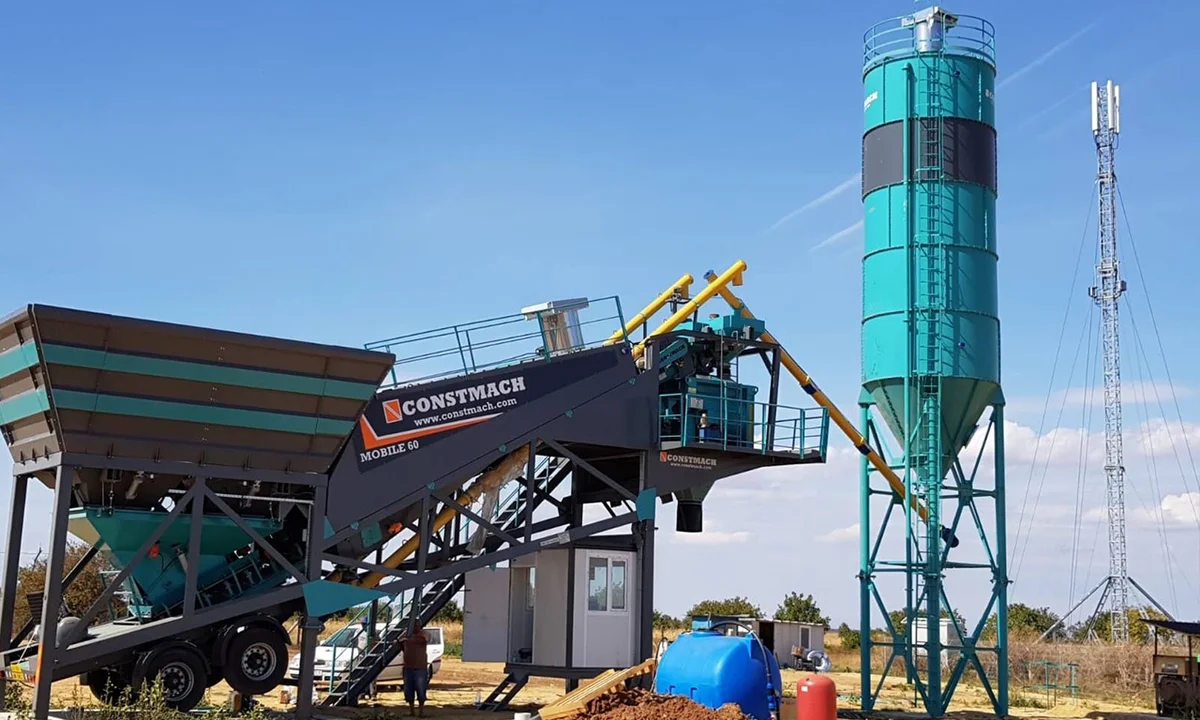 CONSTMACH Mobile 60 Concrete Batching Plant Commissioned in Romania