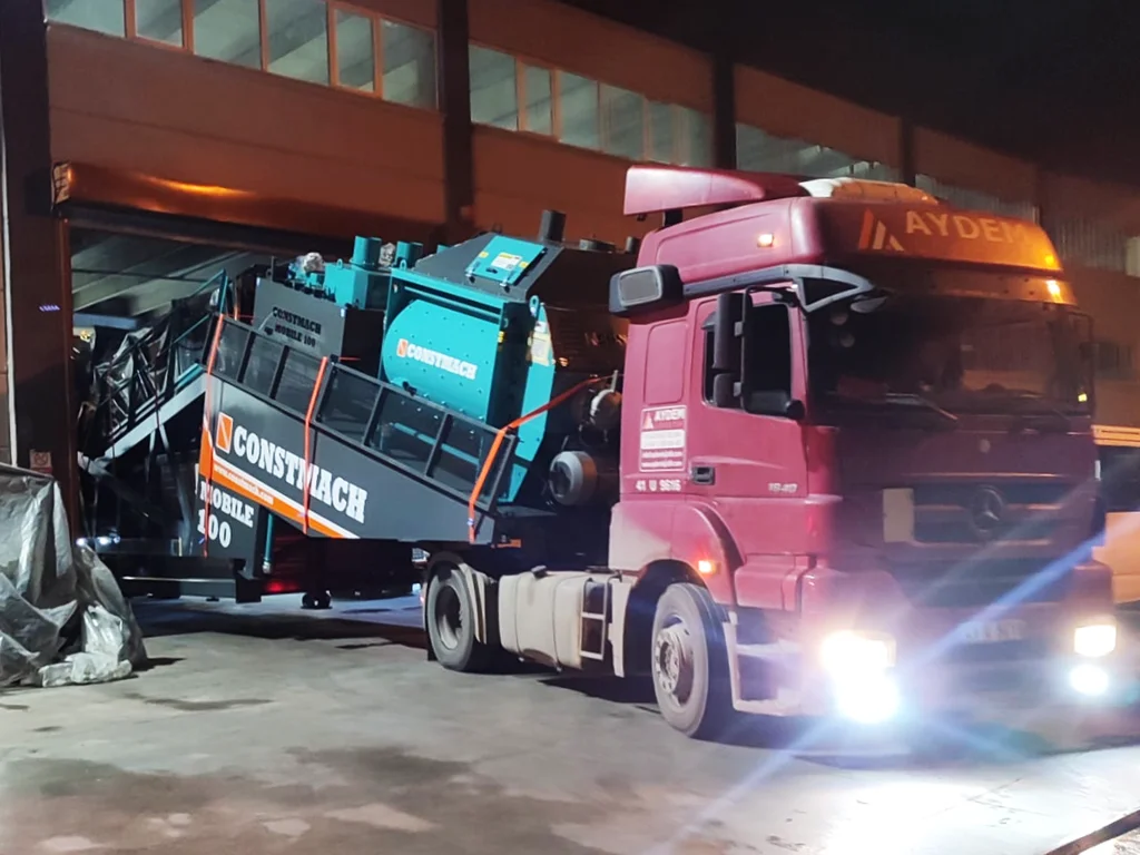 CONSTMACH Ships Mobile 100 Concrete Batching Plant to Libya