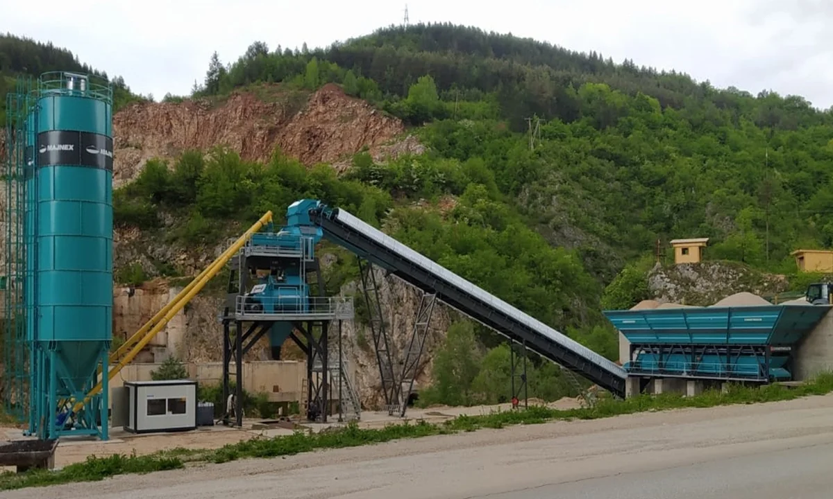 Stationary 100 Concrete Batching Plant Commissioned in Bosnia and Herzegovina