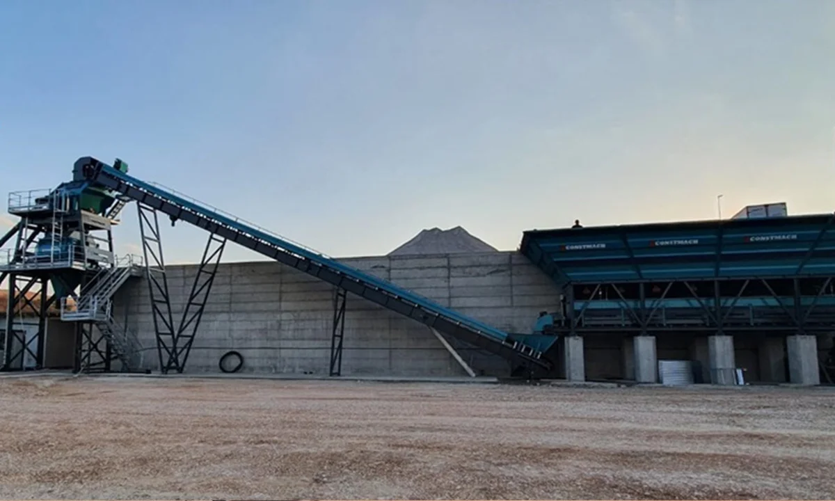 CONSTMACH Stationary 100 Fixed Concrete Batching Plant Commissioned in Serbia