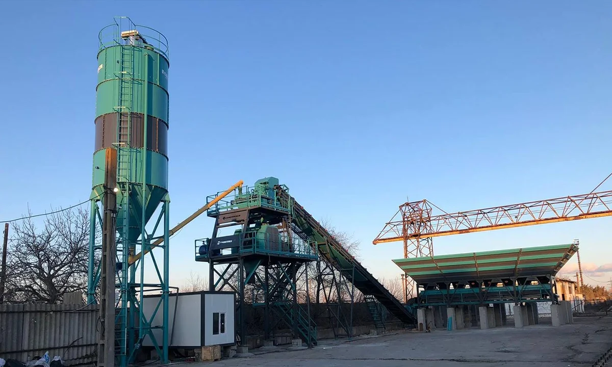 CONSTMACH Stationary 60 Concrete Batching Plant Commissioned in Romania