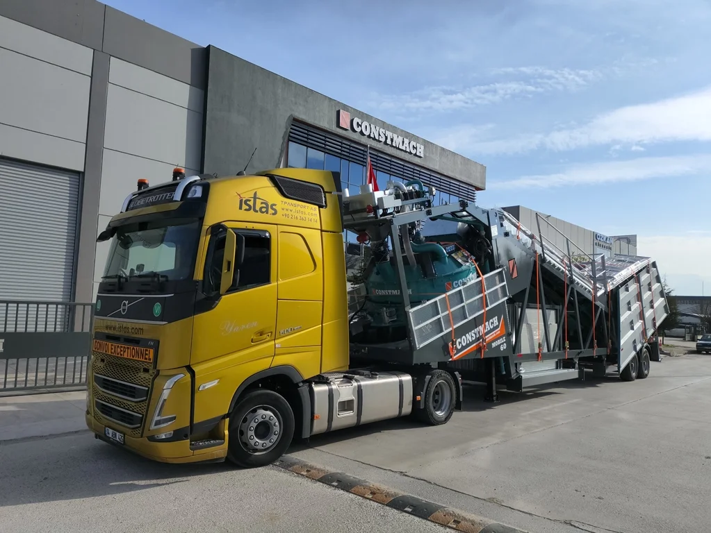 CONSTMACH Mobile 60 Concrete Batching Plant Heads to France