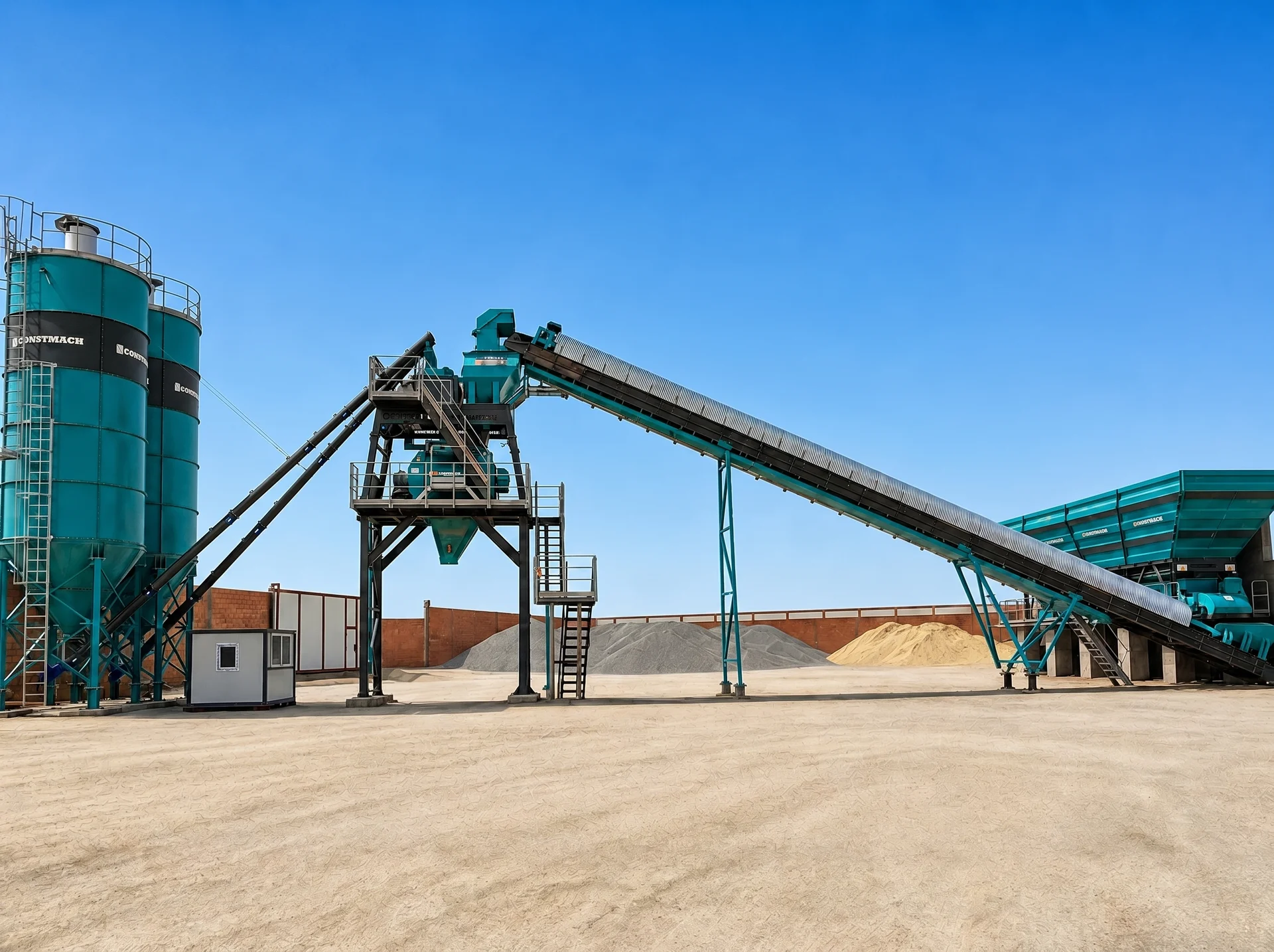 STATIONARY 100 / BETONMISCHANLAGE — Algeria Installationsreferenz