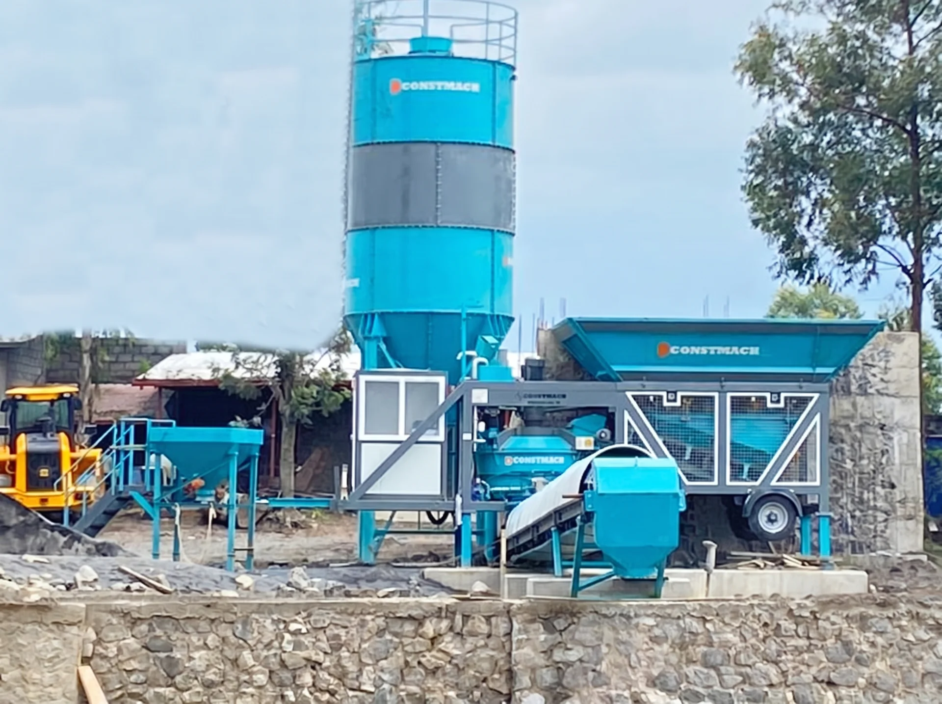 MOBICOM 30 / BETONMISCHANLAGE — Demokratische Republik Kongo Installationsreferenz