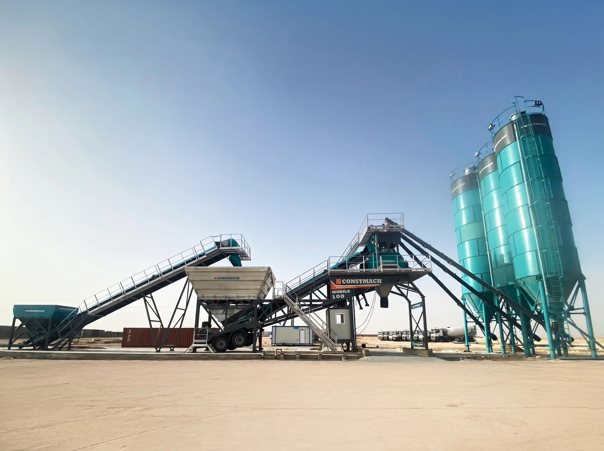MOBILE 100 / BETONMISCHANLAGE — Libya Installationsreferenz
