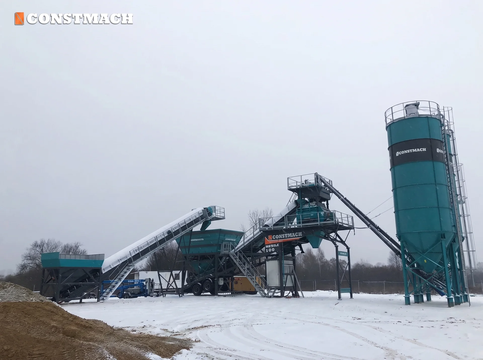MOBILE 100 / Betonmischanlage — Lithuania Installationsreferenz