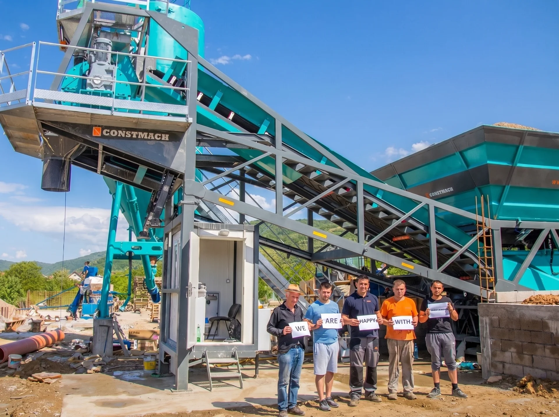 MOBILE 30 / BETONMISCHANLAGE — Serbien Installationsreferenz