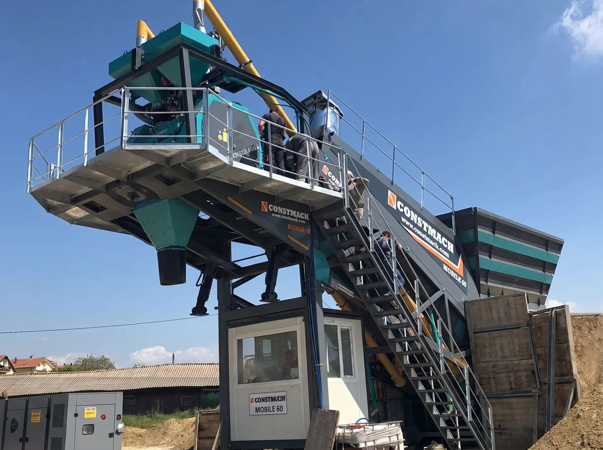 MOBILE 60 / Betonmischanlage — Serbia Installationsreferenz