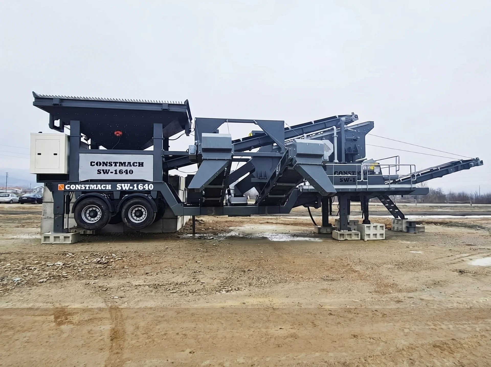 SW - 1640 / Mobile Sieb- und Waschanlage — Serbia Installationsreferenz