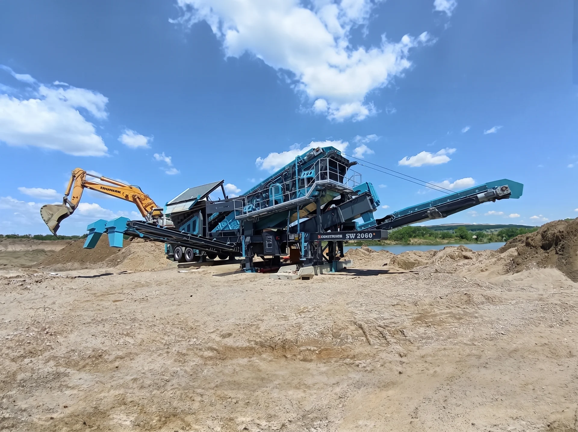 SW-2060 / MOBILE SIEB- & WASCHANLAGE — Serbia Installationsreferenz