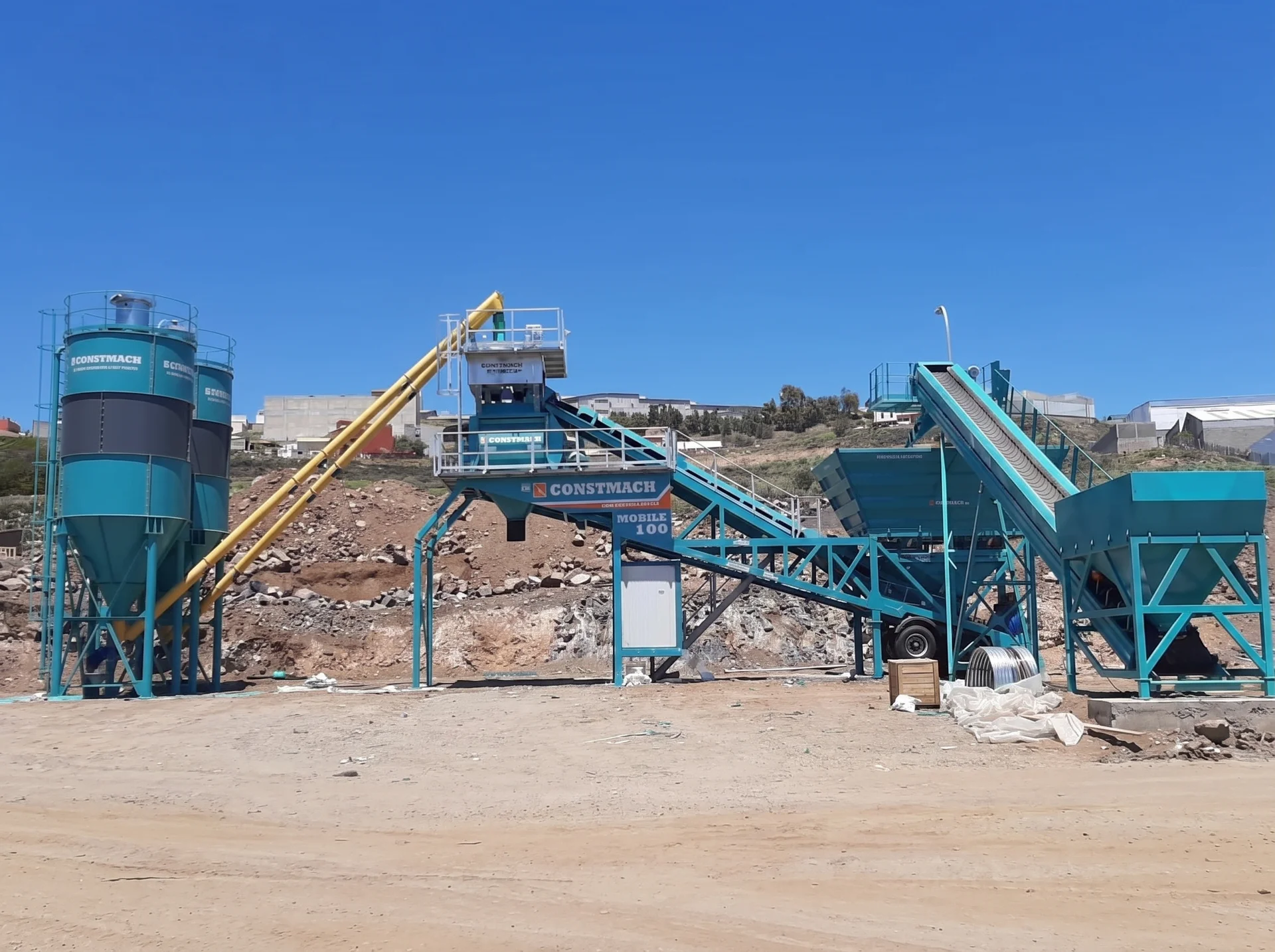 MOBILE 100 / Betonmischanlage — Spain Installationsreferenz