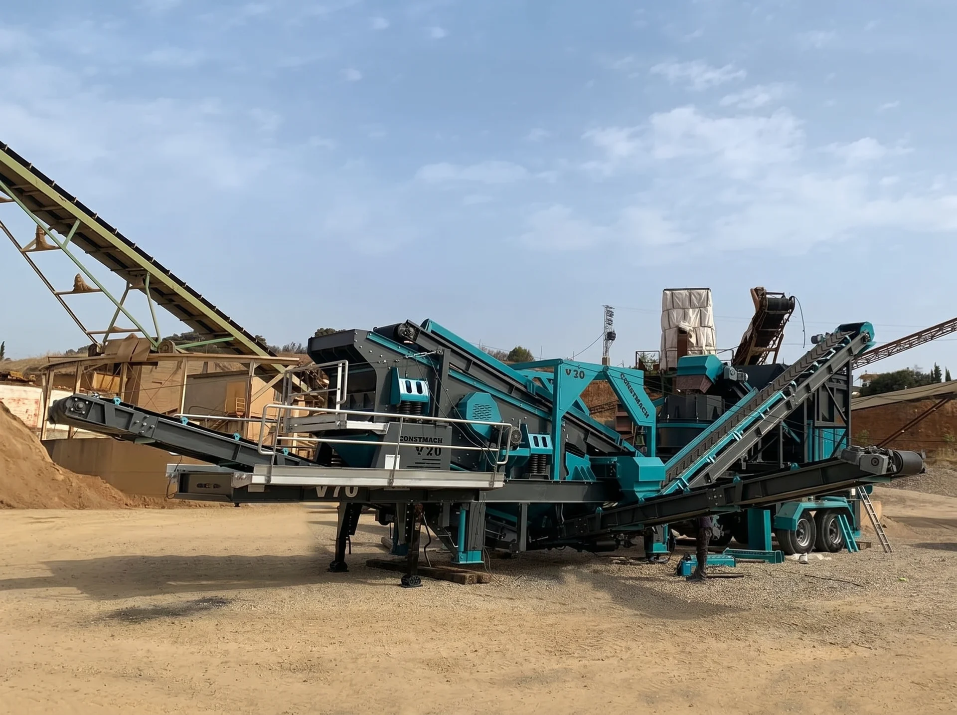 V-70 / MOBILE BRECH- UND SIEBANLAGE — Spain Installationsreferenz