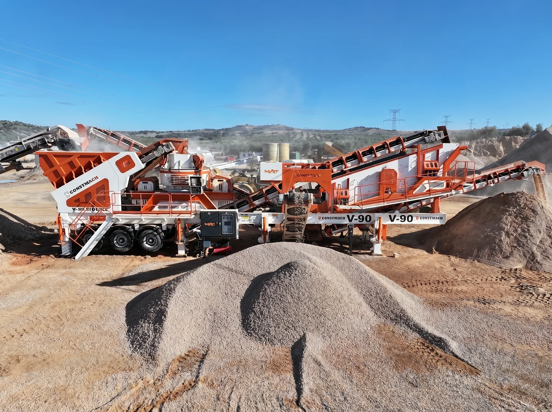 V-90 / MOBILE BRECH- & SIEBANLAGE — Spain Installationsreferenz