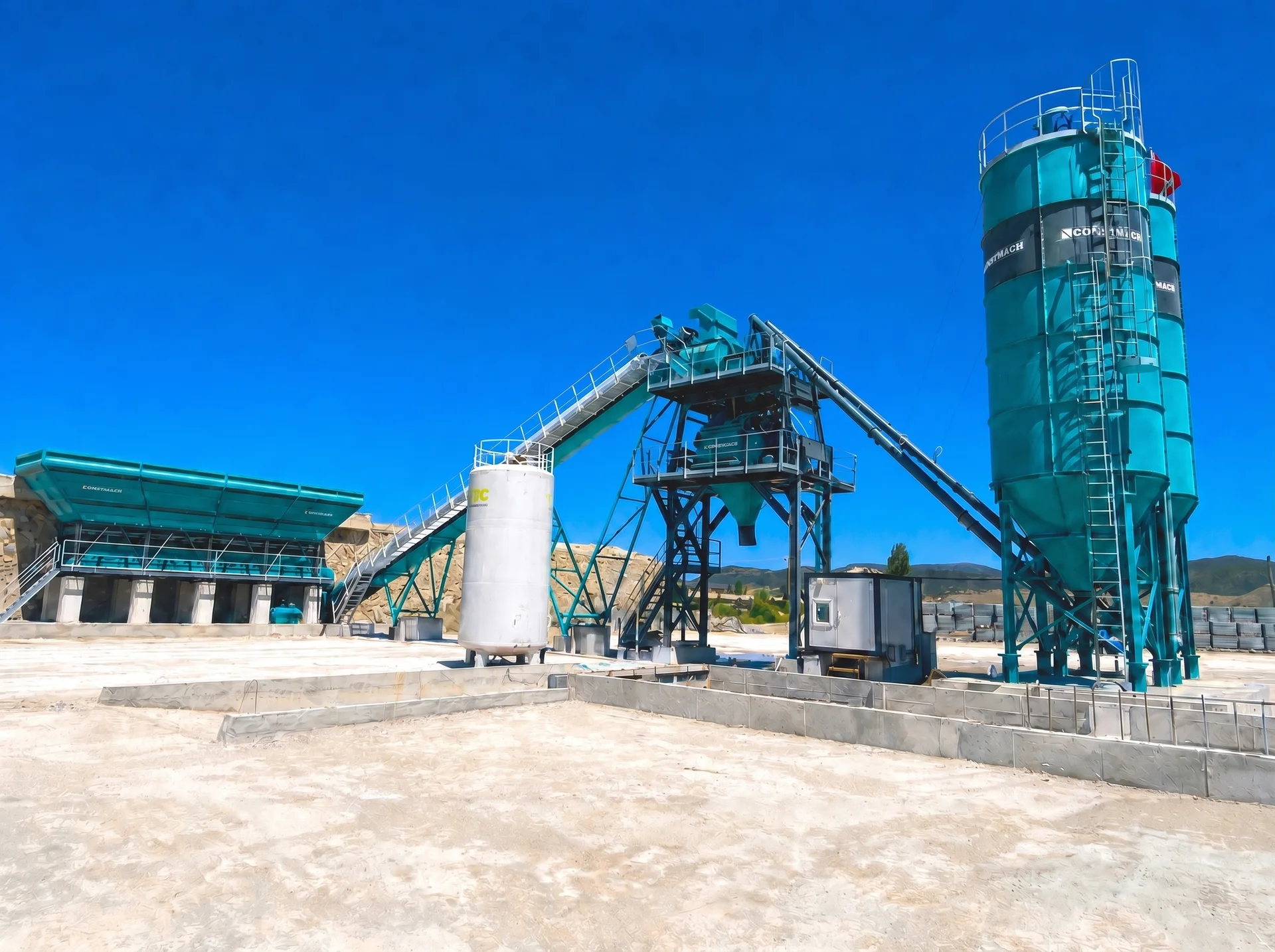STATIONARY 100 / BETONMISCHANLAGE — Turkey Installationsreferenz