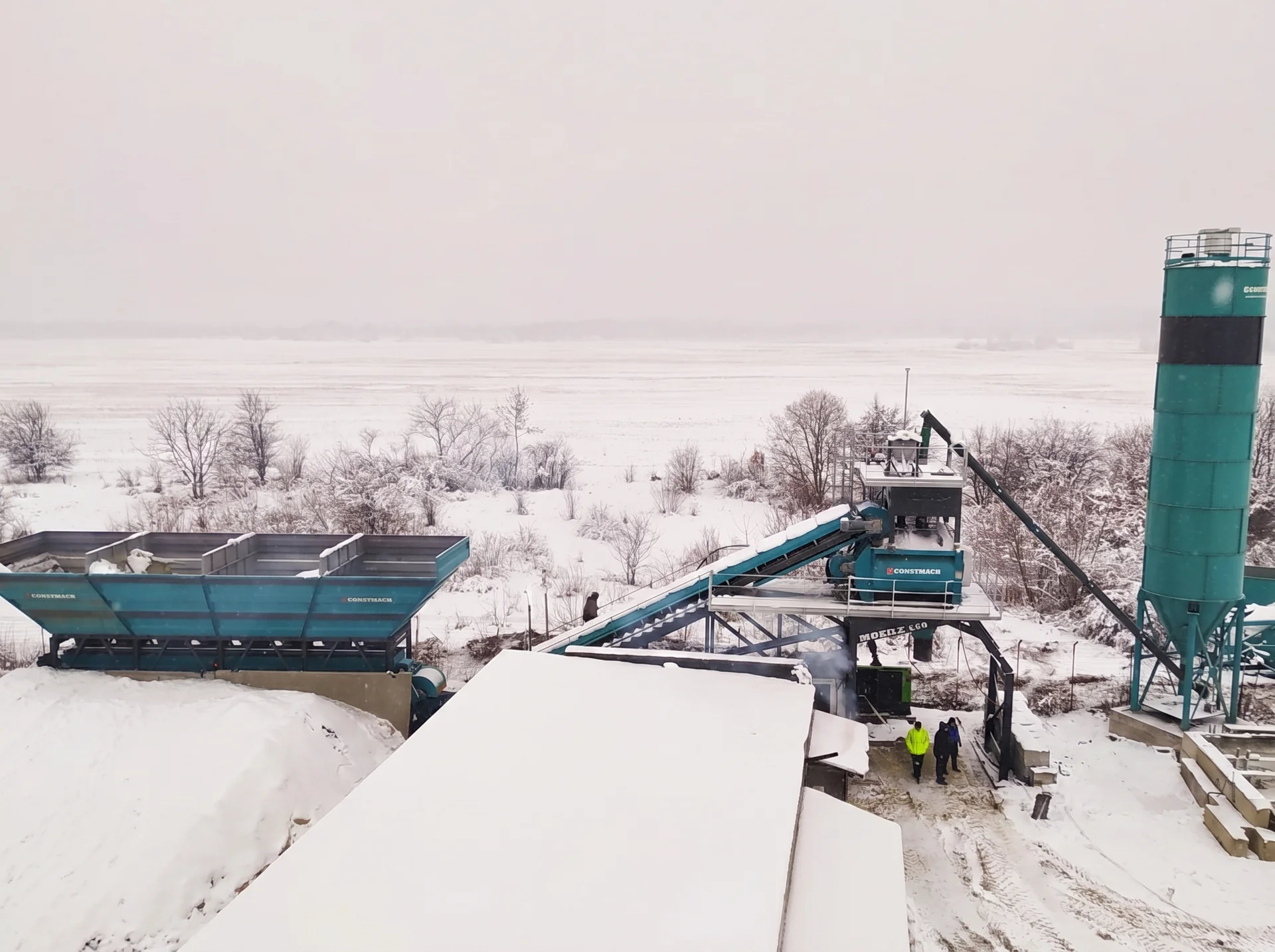 MOBILE 120 / Betonmischanlage — Ukraine Installationsreferenz