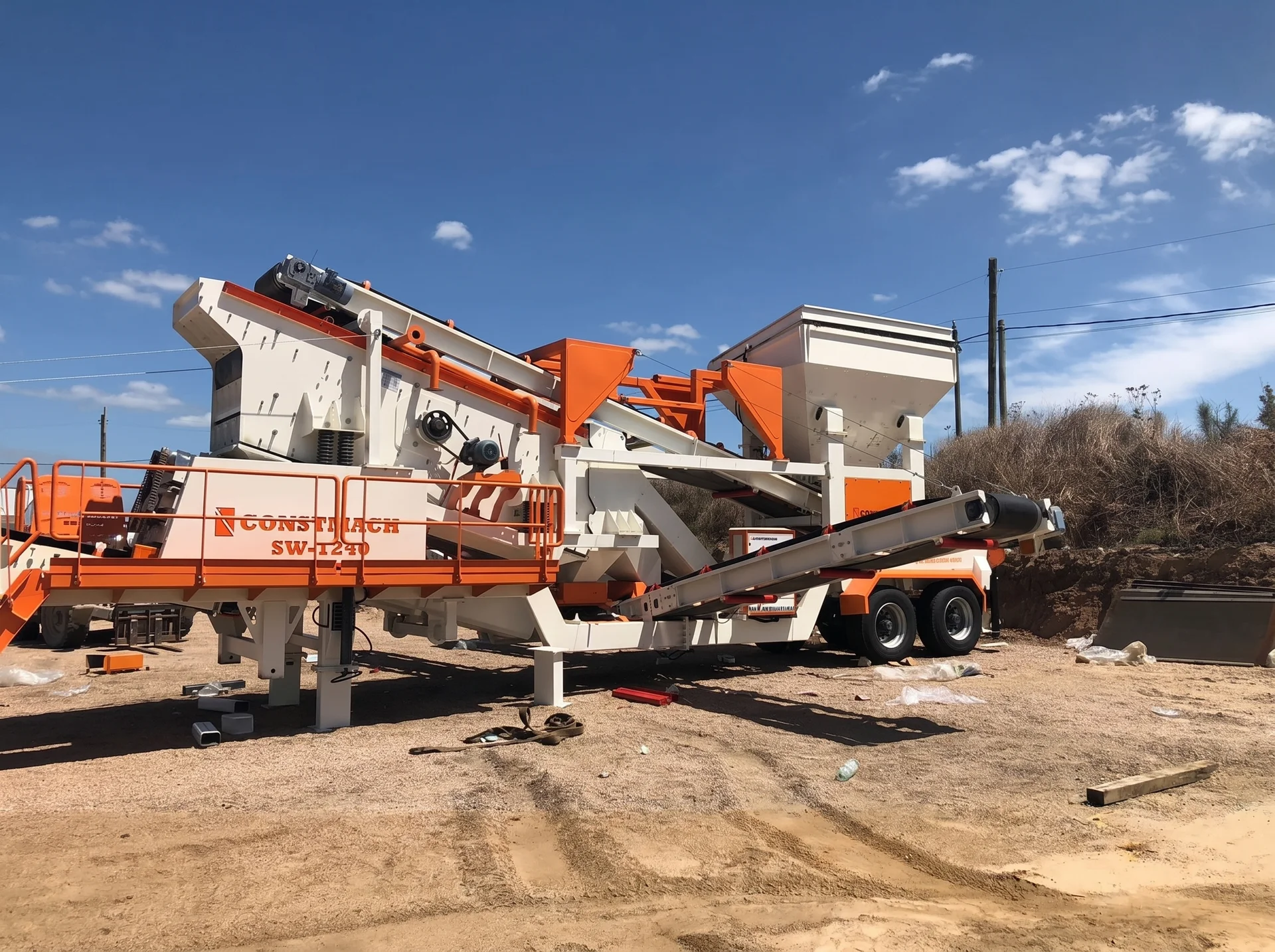 SW-1240 / MOBILE SIEB- UND WASCHANLAGE — Uruguay Installationsreferenz